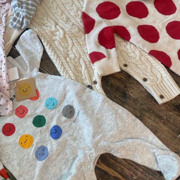 17 long sleeve/long pants ( some footed) baby GIRL one pieces💗👶🏻💗3 NWT - Picture 11 of 12